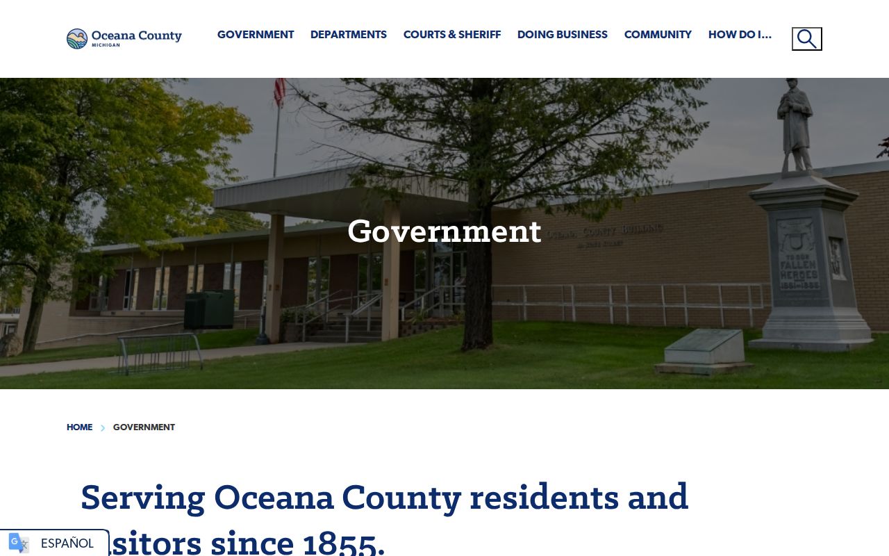 Oceana County court docket government portal