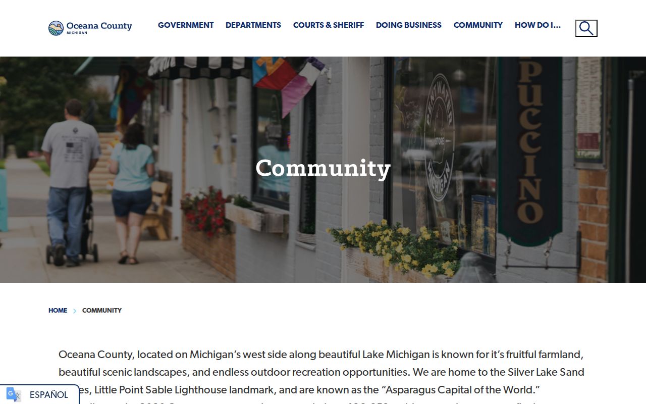 Oceana County court docket community overview